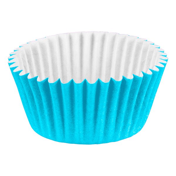 Forminhas Cupcake Impermeável Azul Bb 45 Unidades