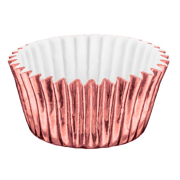 Forminhas Laminada Número 5 Ouro Rose - Regina