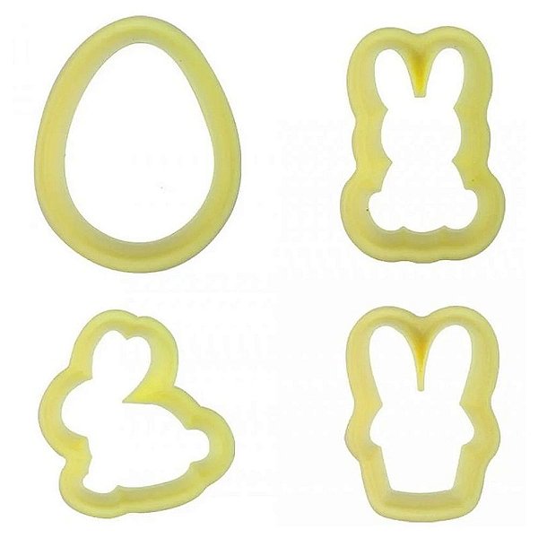 Cortador de Páscoa Brilhante 4 Peças - Blue Star