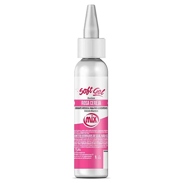 Corante Soft Gel Rosa Cereja 150g - Mix