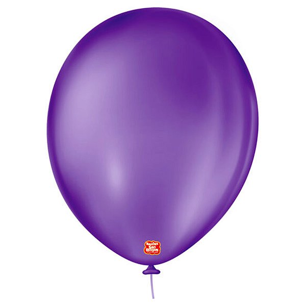 Balão 11 Liso Redondo Roxo Uva 50 Unidades