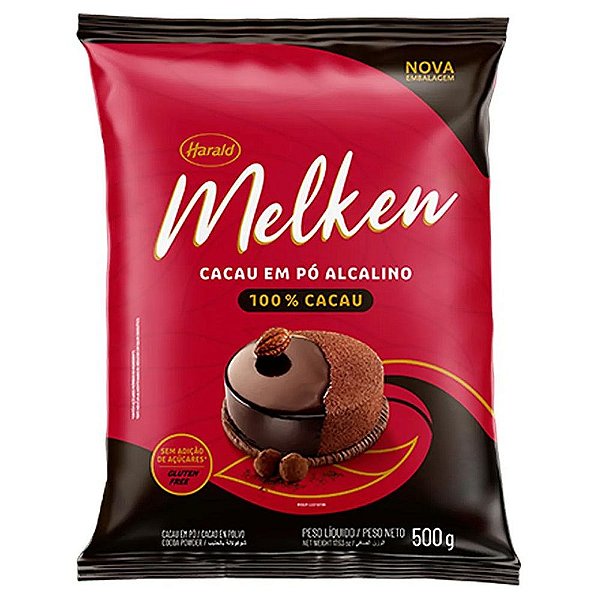 Cacau em Pó Melken 100% 500g - Harald