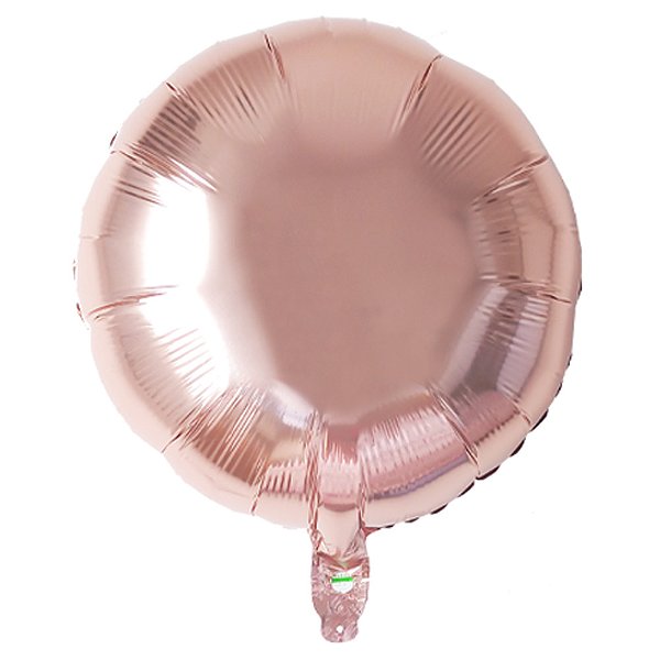 Balão Metalizado 18P Bola Rose Gold - Br Festas