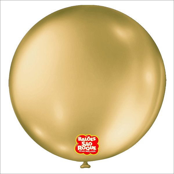 Balão 5 Metallic Ouro | 25 Unidades