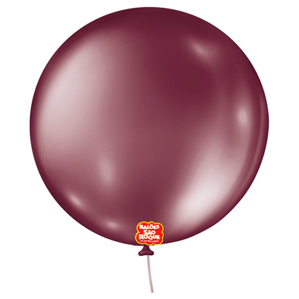 Balão 5 Metallic Marsala com | 25 Unidades