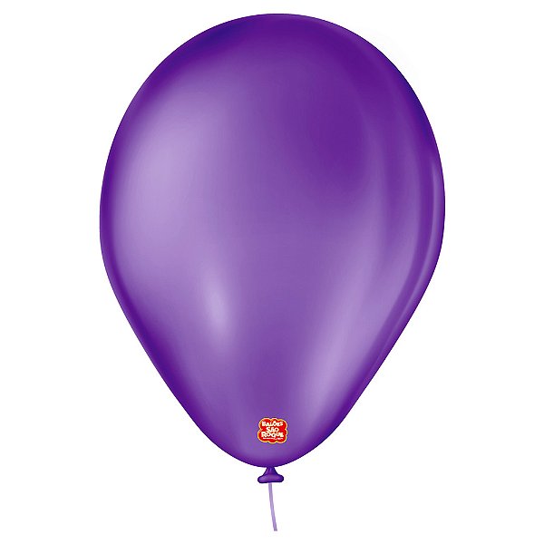 Balão 7 Liso Roxo Uva 50 Unidades