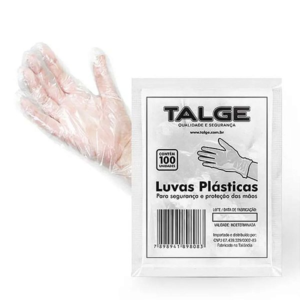 Luvas Descartáveis 100un - Talge