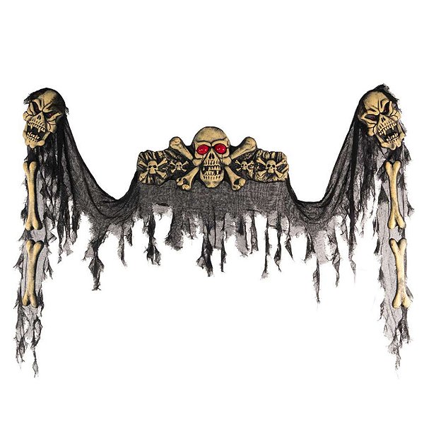 Cortina de Porta Halloween - Silver