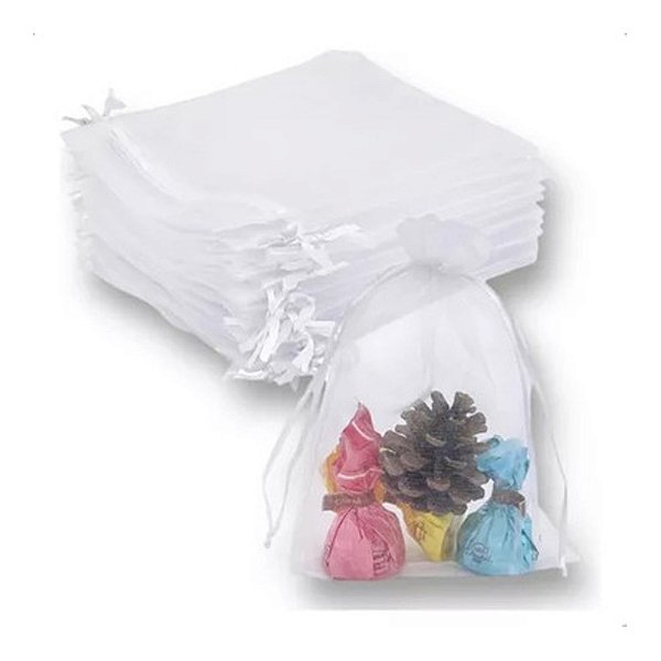 Saco Organza 15X23cm 10un Hiper