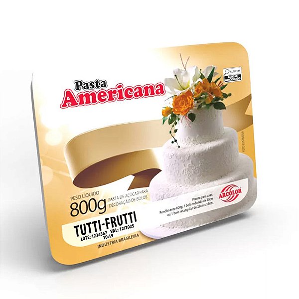 Pasta Americana Tutti-Frutti 800g - Arcolor