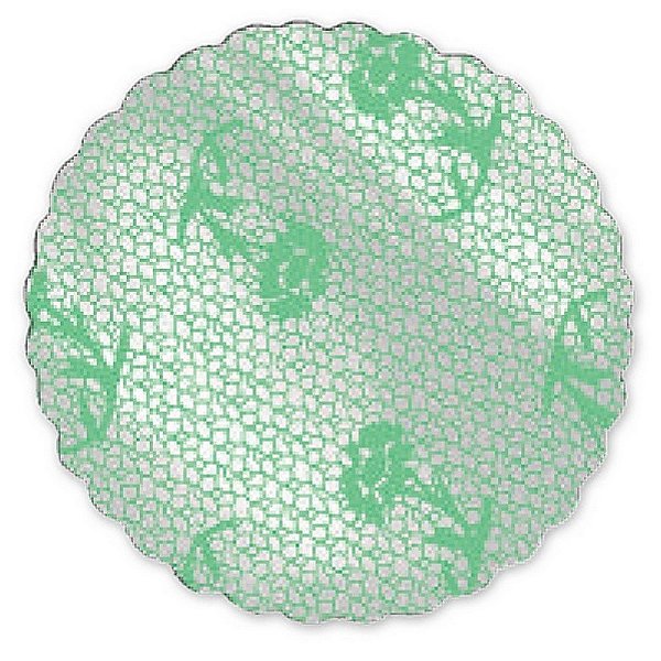 Fundo Decorativo Renda 7cm Verde Claro | 100 Unidades