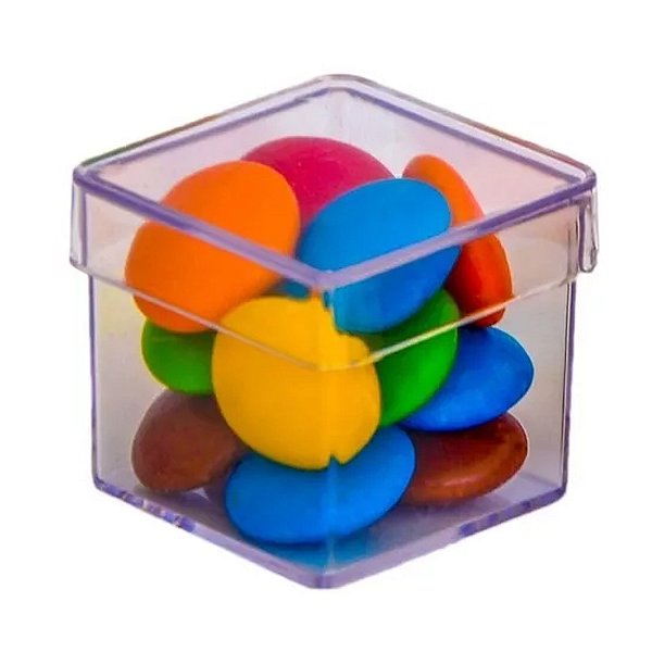 Caixa Acrílico 3X3cm com 10un