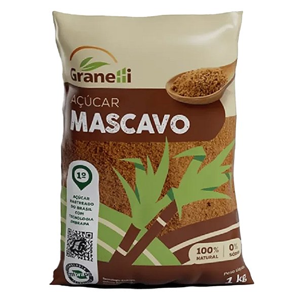 Açúcar Mascavo 1kg Granelli