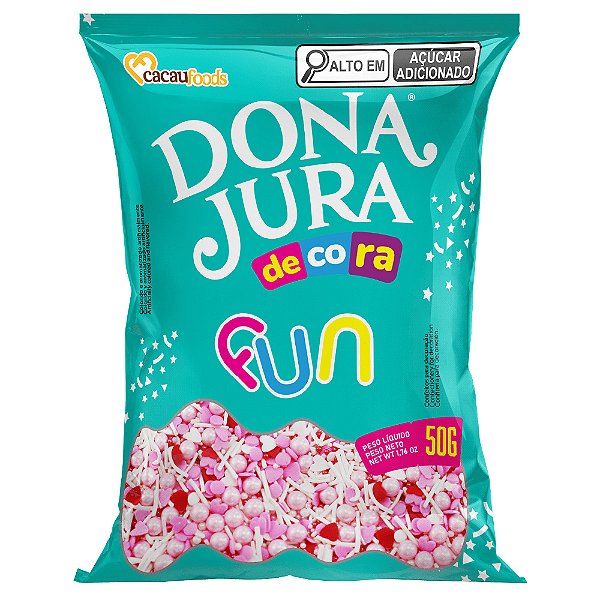 Confeito Decora Fun Sweet Rose 50gr