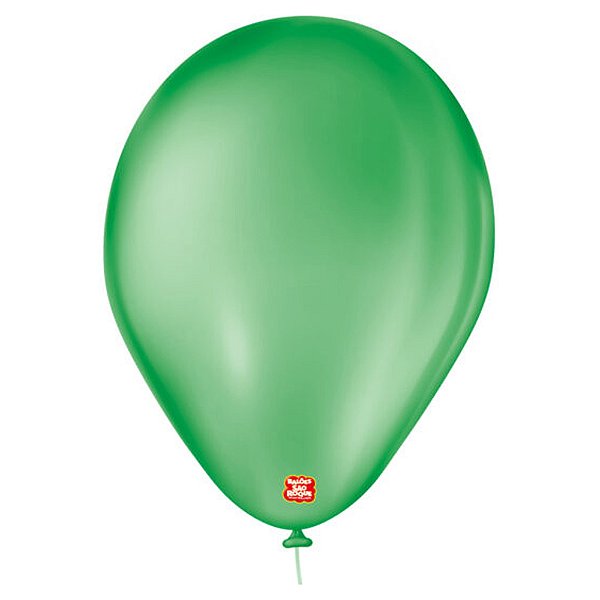 Balão 07 Liso Verde Bandeira 50Un