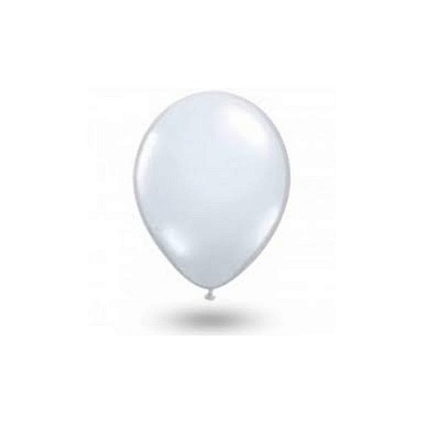 Balão 11 Liso Redondo Branco Polar | 50 Unidades