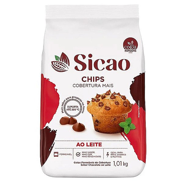 Cobertura Chips Ao Leite 1,01kg - Sicao
