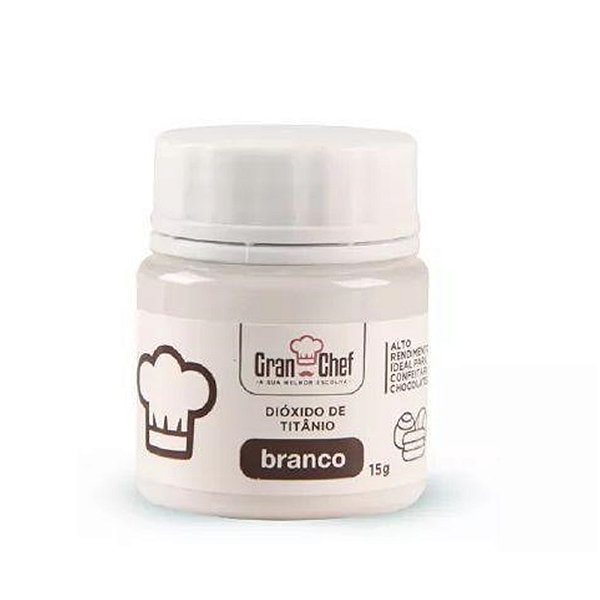 Corante Pó Diox Titanio 15G Branco Gran Chef
