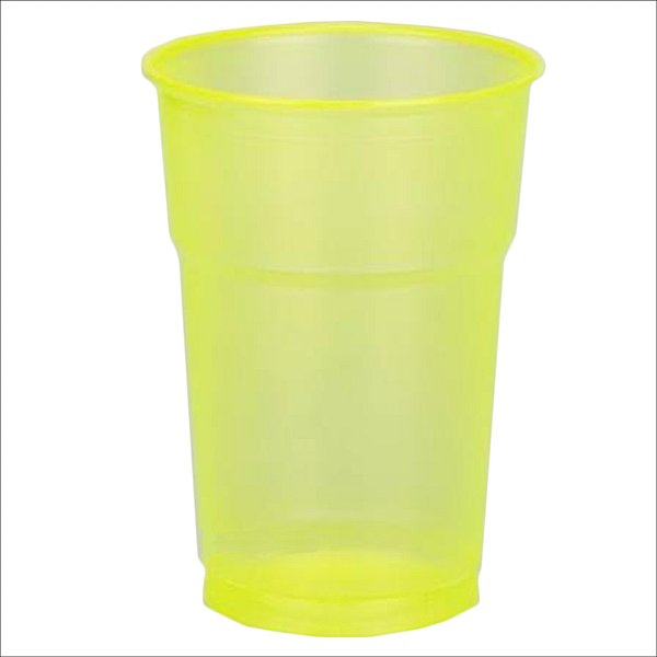 Copo Gold Neon Amarelo Copaza 300ml | 50 Unidades