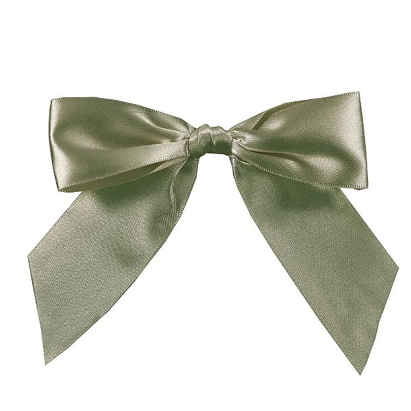 Laço Perfeito com Adesivo 10mm 3un Verde Oliva