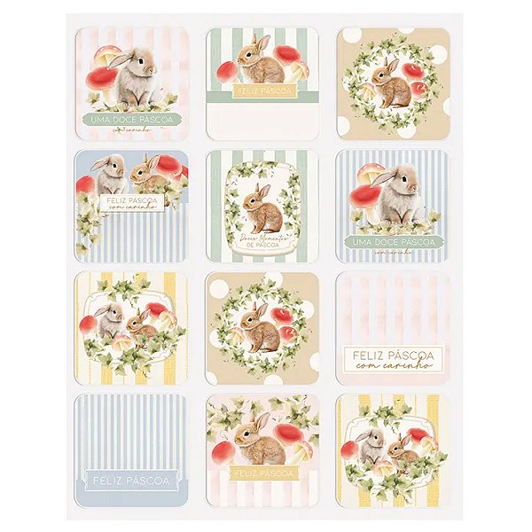 Cartela com Adesivos Breeze com 12un