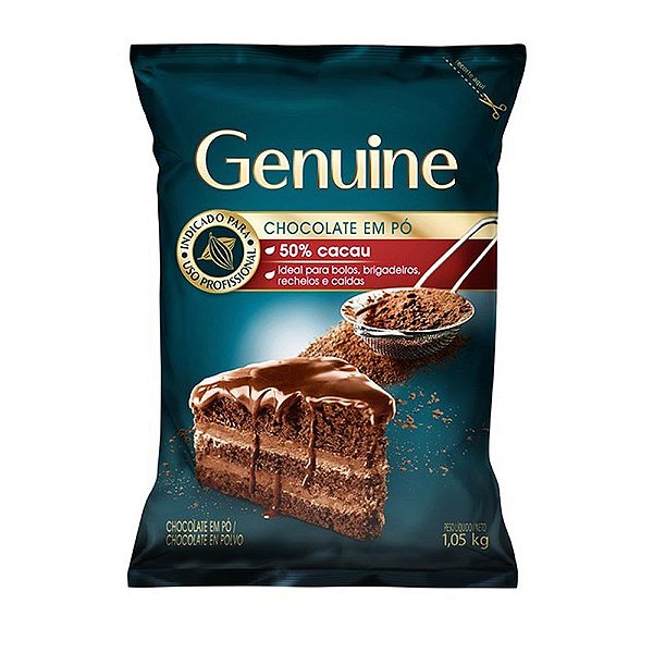 Chocolate em Pó 50% 1,05kg - Genuine