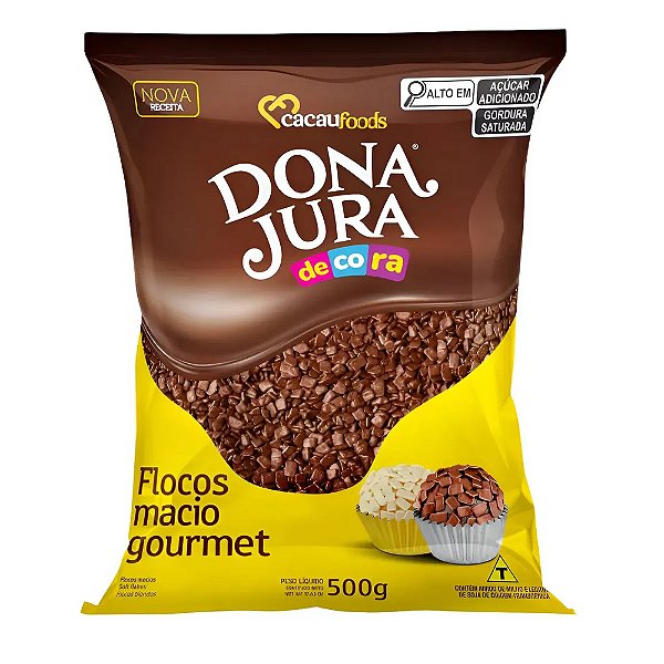 Flocos Macio Chocolate 500g - Dona Jura