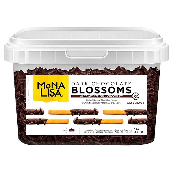 Chocolate Belga Callebaut Blossoms Mona Lisa Dark  - Amargo - 1kg