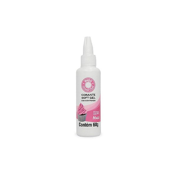 Corante Soft Gel 60G Rosa Mago