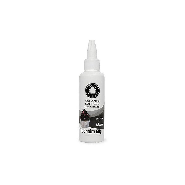 Corante Soft Gel Preto 60g - Mago
