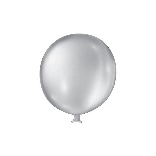 Balão Gigante Cintilante Prata