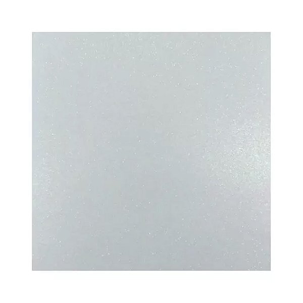 Placa EVA Glitter Branco 40X60cm - Silver Plastic