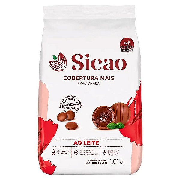 Cobertura Mais em Gotas Ao Leite 1,01kg - Sicao