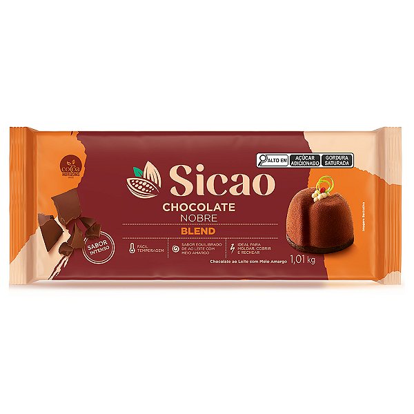 Chocolate Sicao Barra 1,01kg Blend