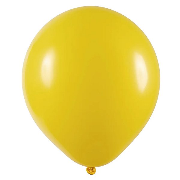 Balão 7 Buffet Amarelo | 50 Unidades