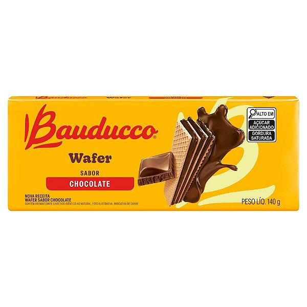 Biscoito Wafer Chocolate 140G - Bauducco