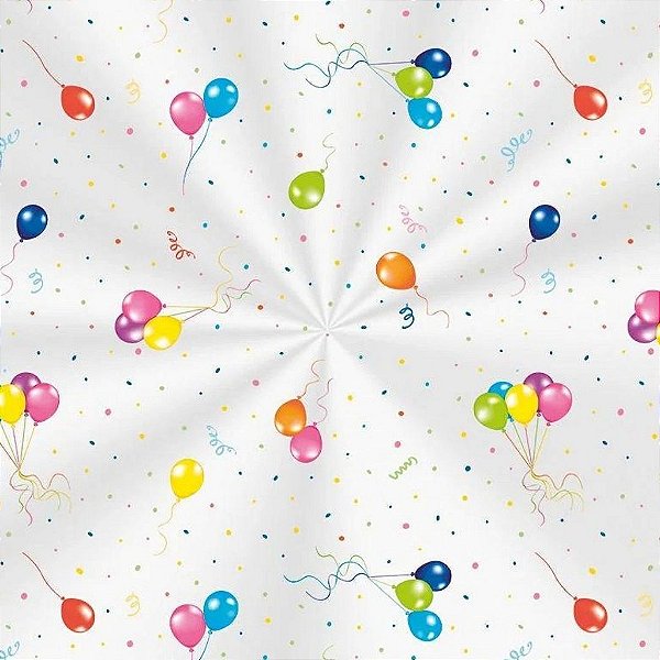 Saco Transparente 15X22 Festa Balões | 50 Unidades