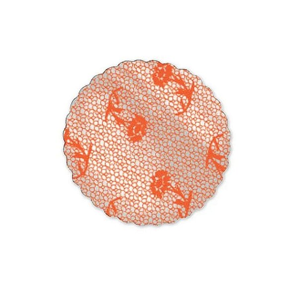 Fundo Renda 9cm Laranja | 100 Unidades
