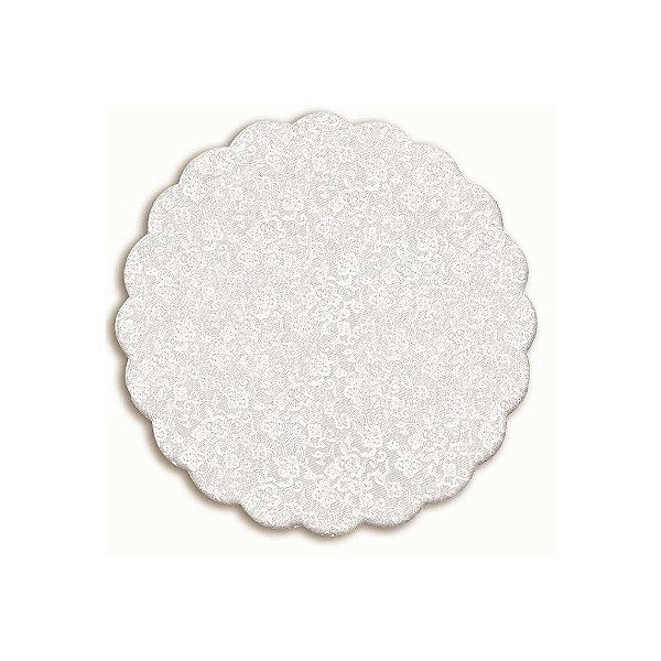 Fundo Renda  Branco 7cm   100un - Cromus