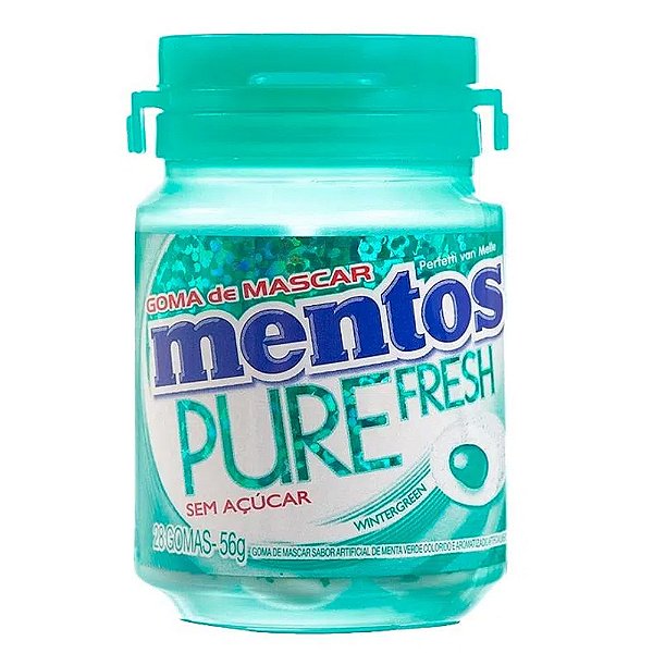 Mentos Pure Sem Açúcar Menta Verde 56G