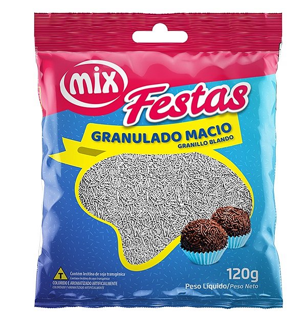 Granulado Macio 120G Branco Mix