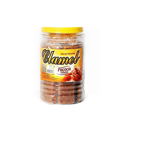 Paçoca Caseira Clamel Pote 1,2Kg | 20 Unidades