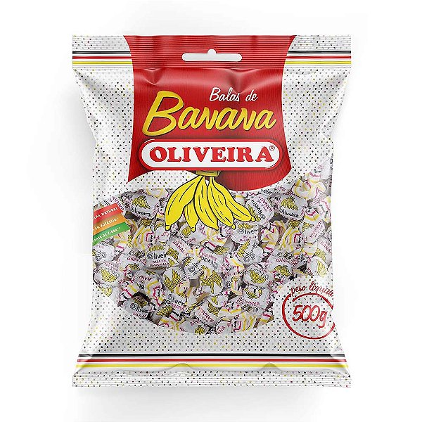 Bala de Banana Oliveira 500G