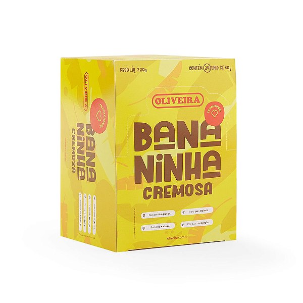 Bananinha Cremosa 30G Oliveira | 24 Unidades