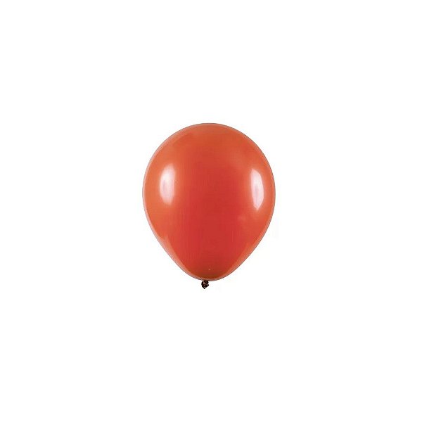 Balão 5 Liso Redondo Terracota 50Un