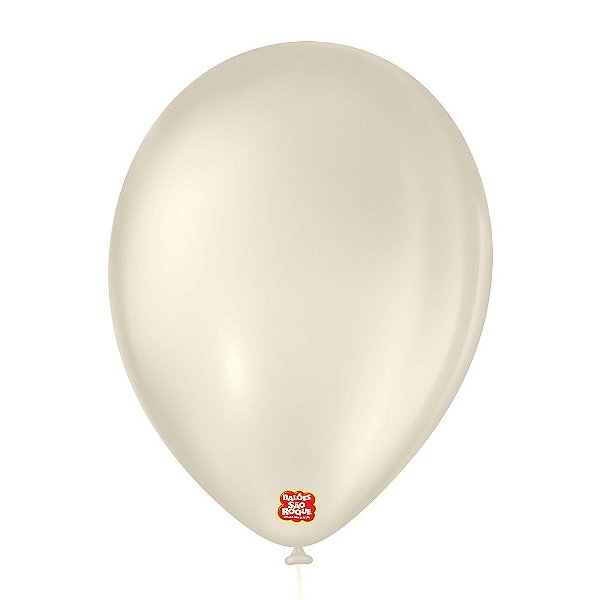 Balão 9 Liso Areia 50un - São Roque