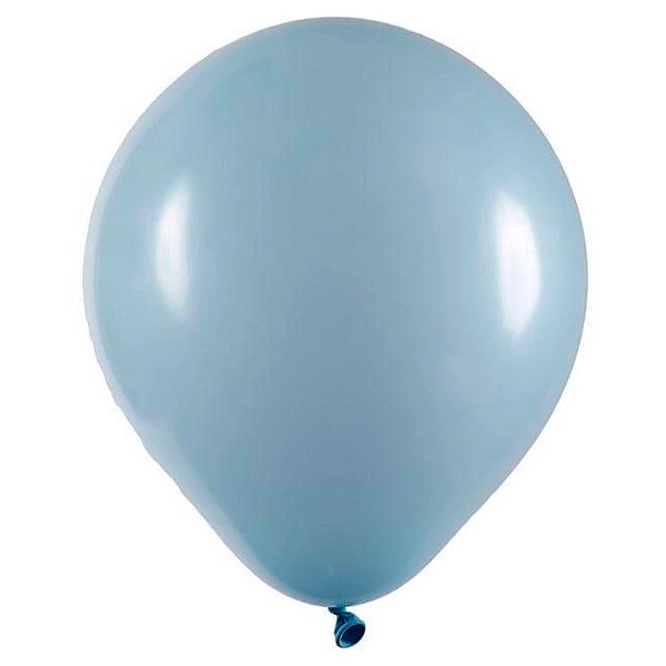 Balão 5 Redondo Azul Claro 50Un