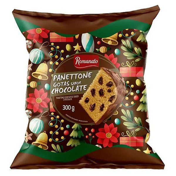 Panetone Gotas de Chocolate 300g - Romanato