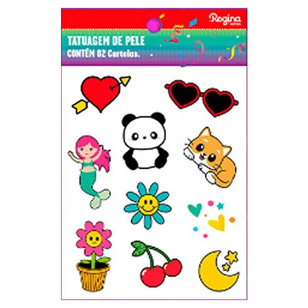 Tatuagem de Pele Infantil 2  20un - Regina