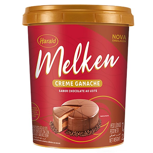 Creme Tipo Ganache 1kg Chocolate Ao Leite Harald
